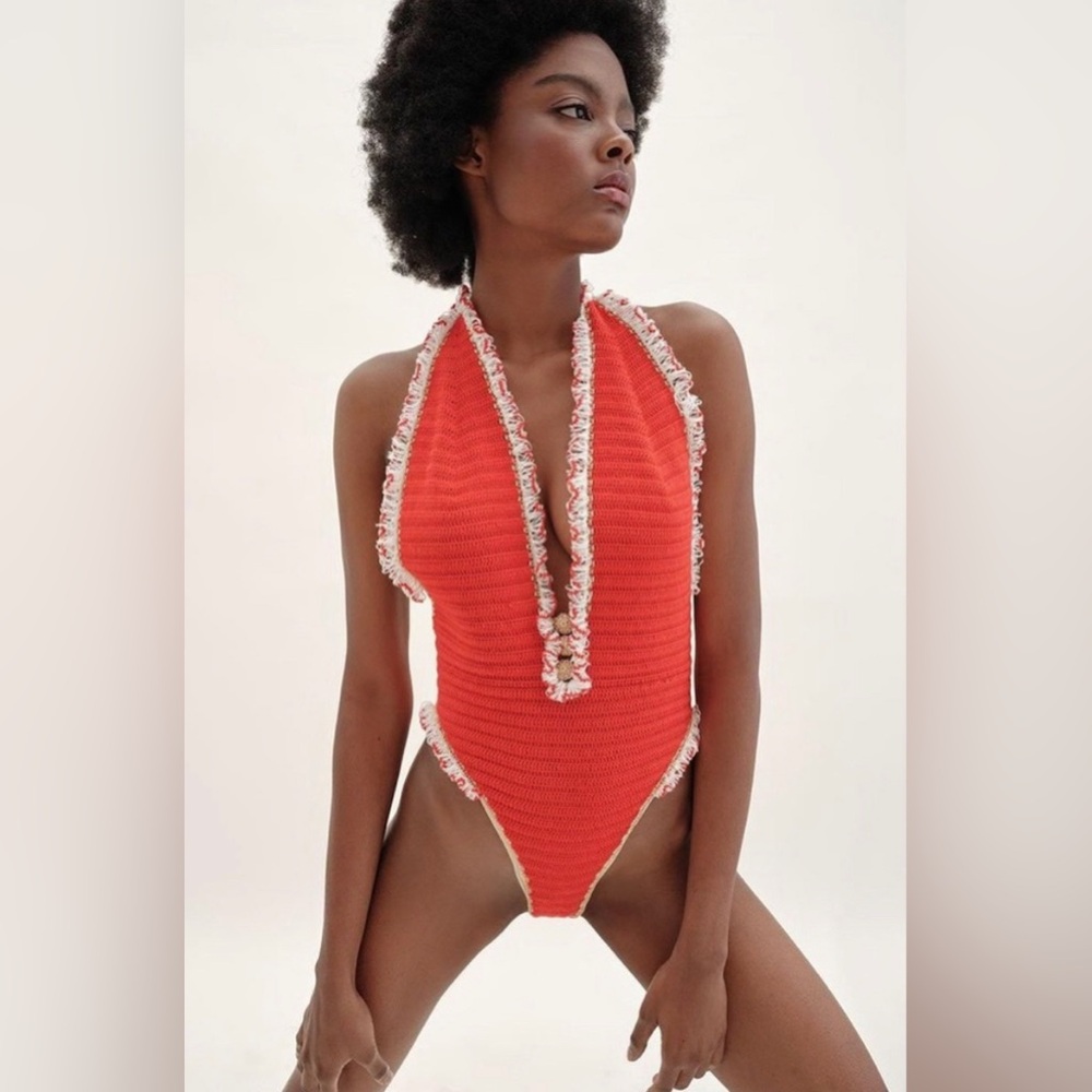 NWT Emily in Paris Collection Swimsuit and Bag